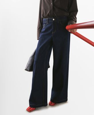 Women's Wide Leg Mid-Rise Jeans