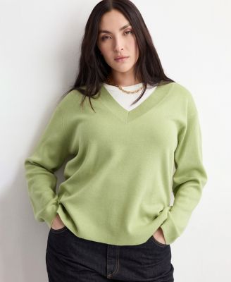 Women's V-Neck Knit Sweater