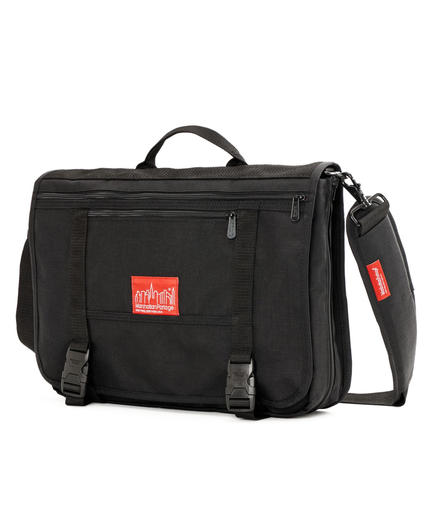Женская сумка Manhattan Portage Wallstreeter Laptop Messenger Large, цвет: Чёрный — фото 3