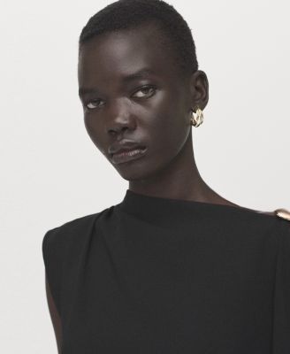 Women's Short Asymmetrical Sleeve Dress