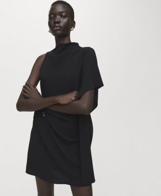 Women's Short Asymmetrical Sleeve Dress