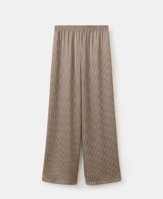 Women's Satin Striped Pants