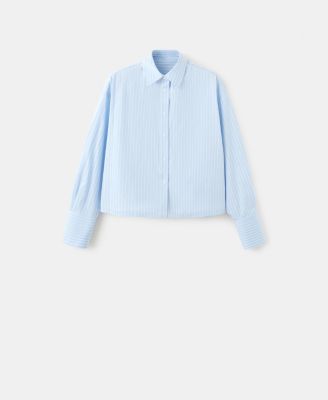 Women's Strass Striped Crop Top