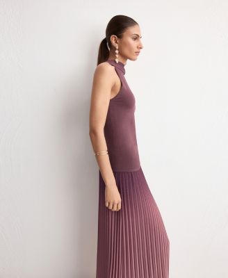 Women's Pleated Flared Skirt