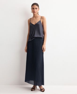 Women's Pleated Flared Skirt