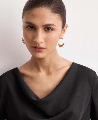 Women's Draped Neck Dress