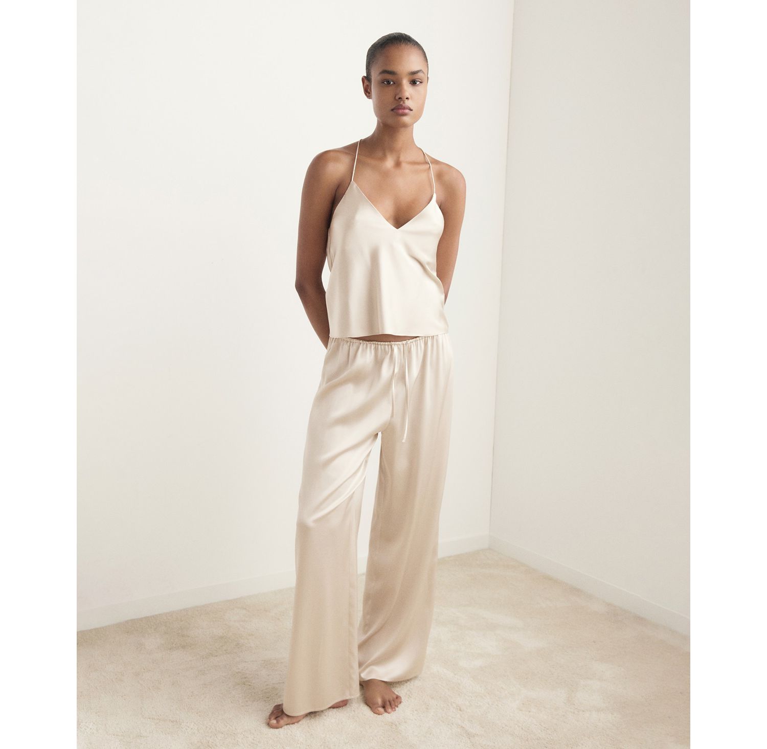 Women's Silk Pajama Top