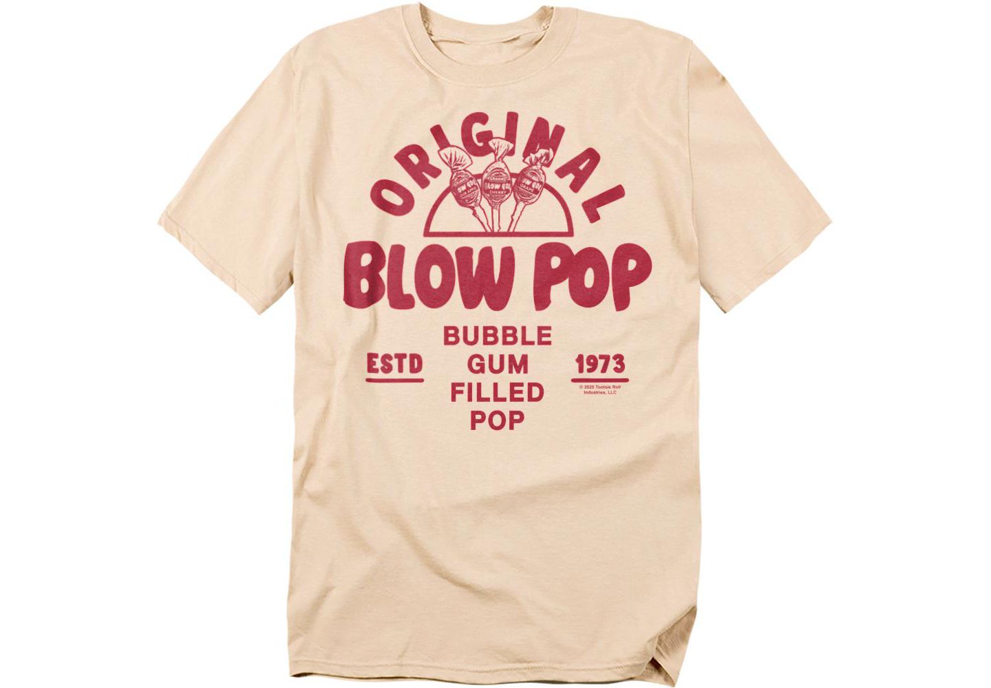 Мужская футболка Tootsie Roll Original Blow Pop, цвет: Кремовый — фото 1