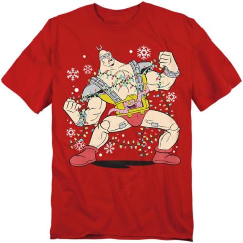 Мужская футболка Teenage Mutant Ninja Turtles Robot Krang Christmas Lights, цвет: Красный