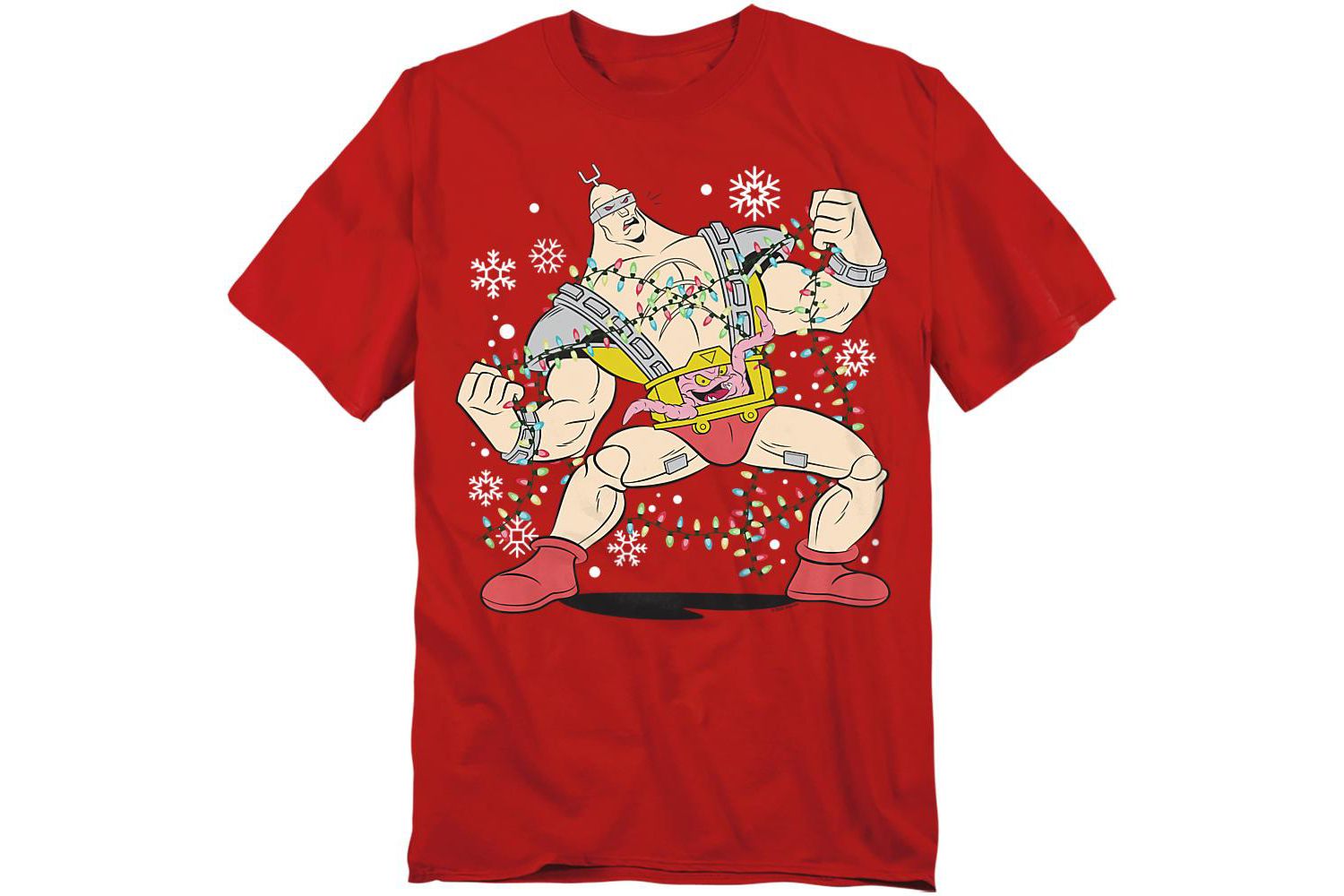 Men's Robot Krang Christmas Lights T-Shirt