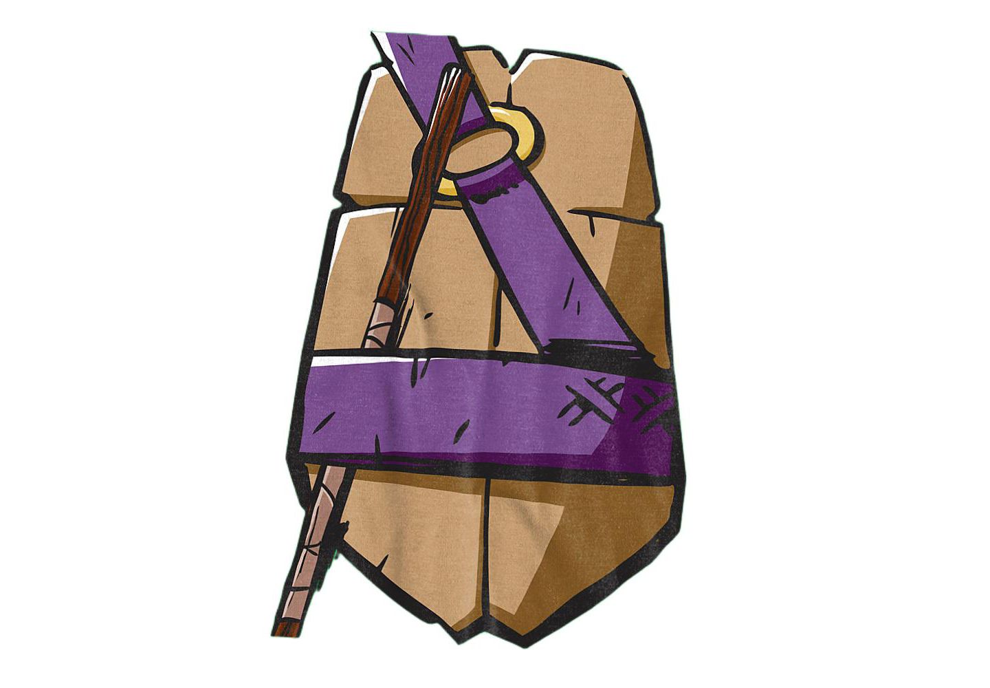 Мужская футболка Teenage Mutant Ninja Turtles 2012 Donatello Shell, цвет: Зелёный — фото 2