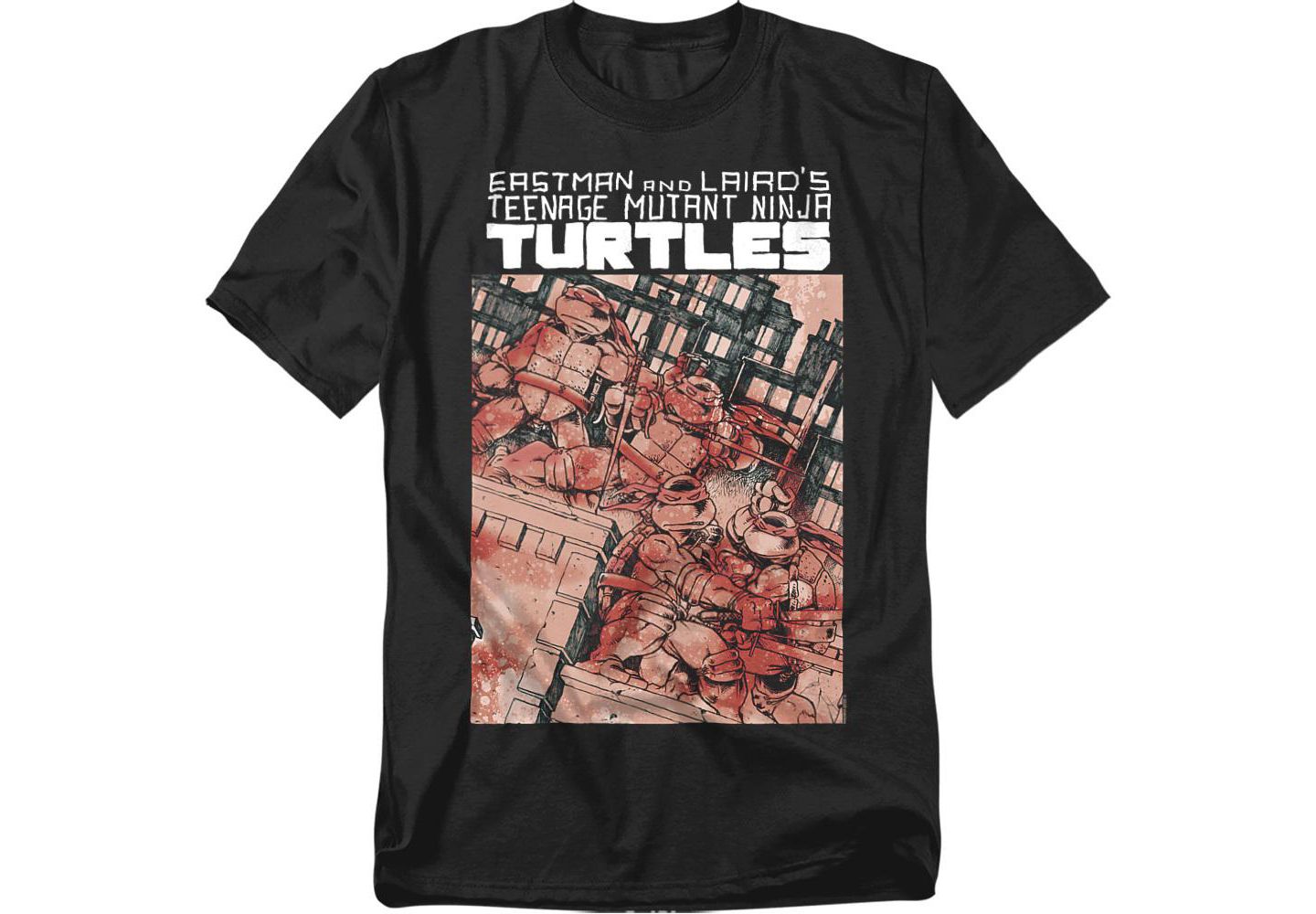 Мужская футболка Teenage Mutant Ninja Turtles City Cover, цвет: Чёрный — фото 1