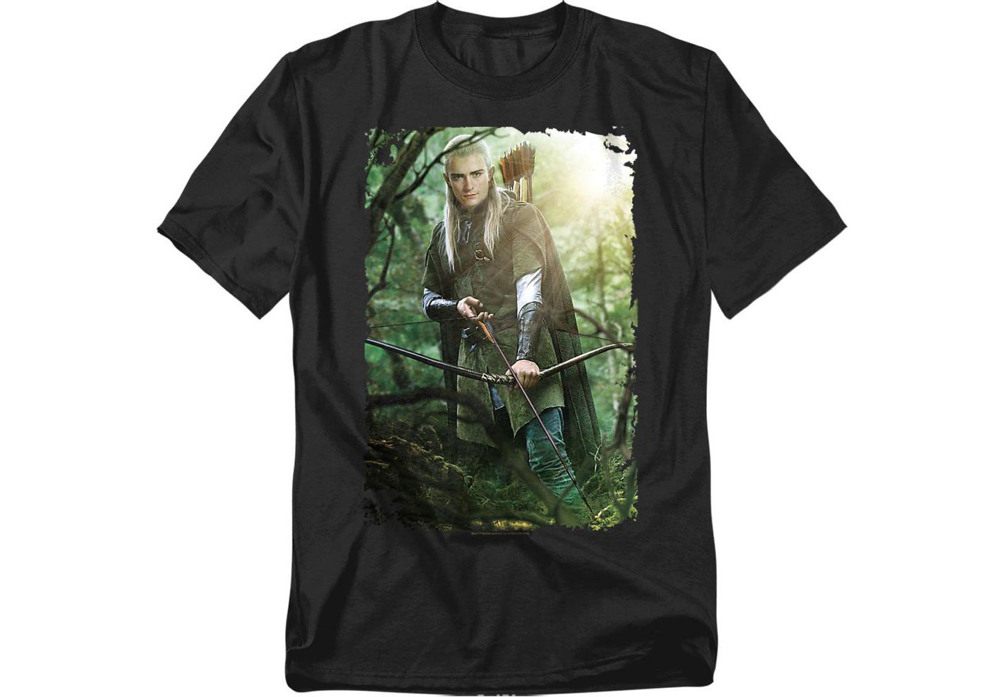 Мужская футболка Lord Of The Rings The Legolas, цвет: Чёрный — фото 1