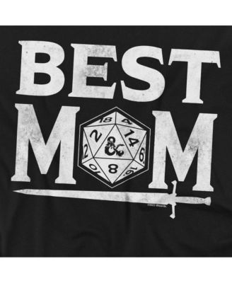 Men's Dungeons Dragons Mother's Day Best Mom D20 Dark T-Shirt