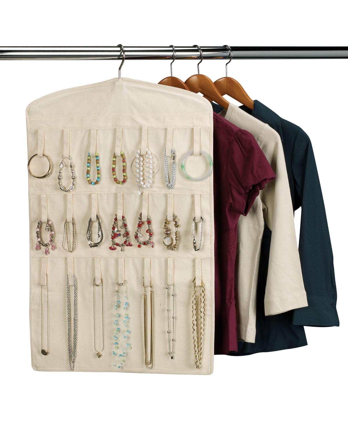 Household Essentials Hanging Necklace Organizer