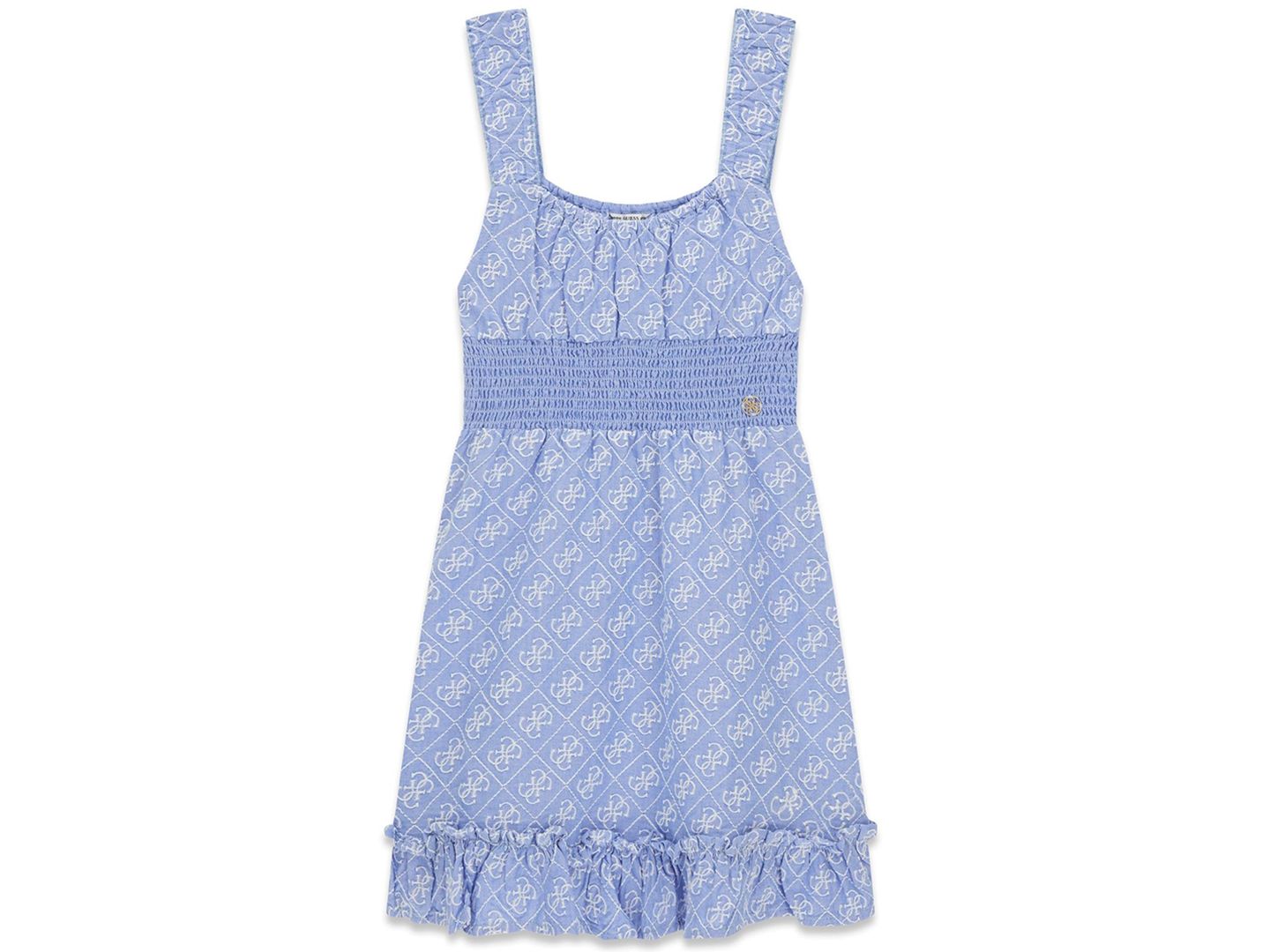 Платье GUESS Embroidered Oxford Tank Dress для девочек, цвет: Синий — фото 1