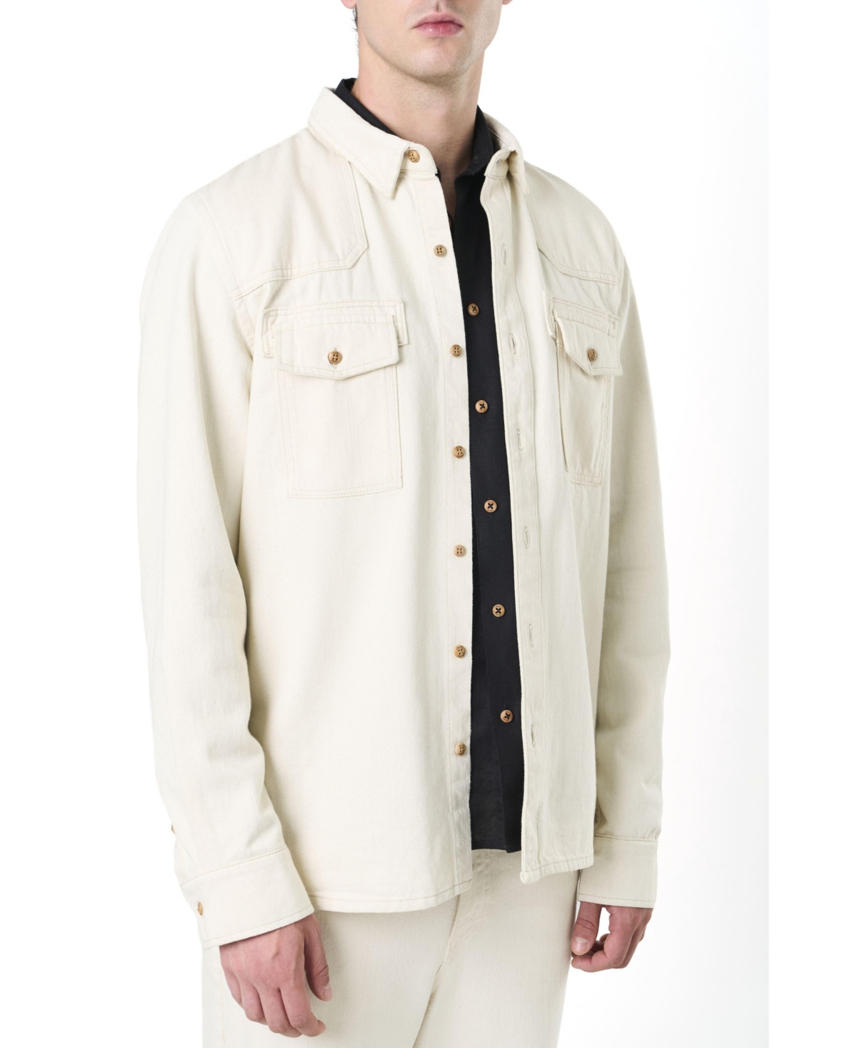 Velez Men's Elon Semi-Fitted Long Sleeve Overshirt