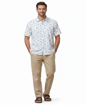 Men's Spread Collar Short-Sleeve Shirt