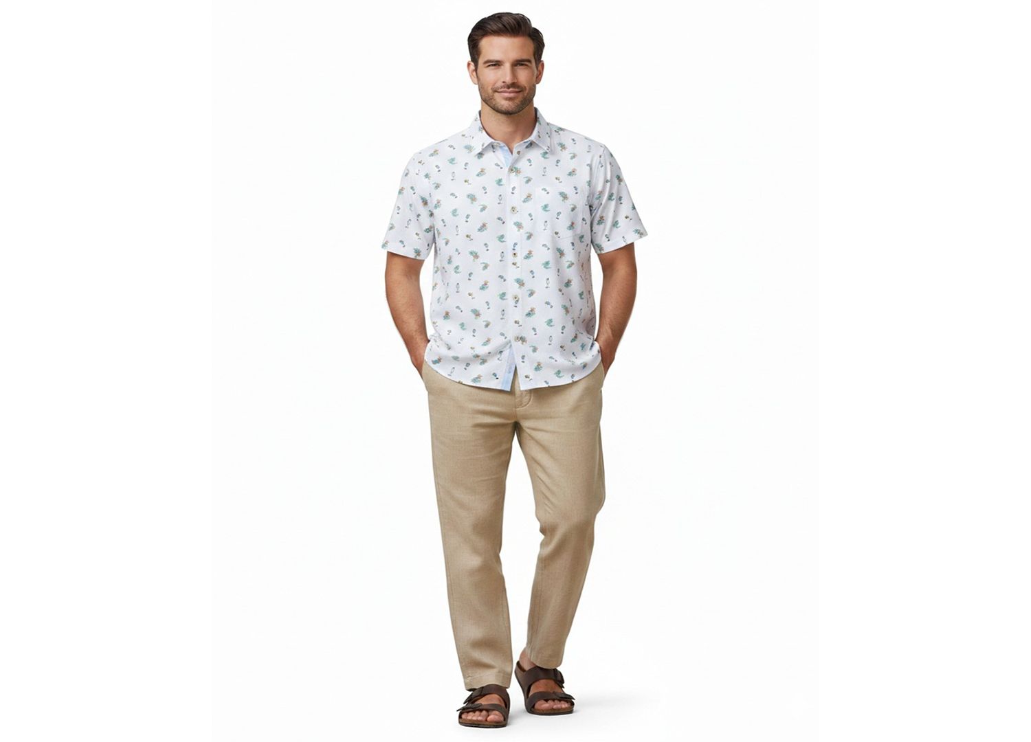 Men's Coastal Ease Fiesta Short-Sleeve Shirt