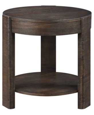 Ember 24" Wood Round End Table