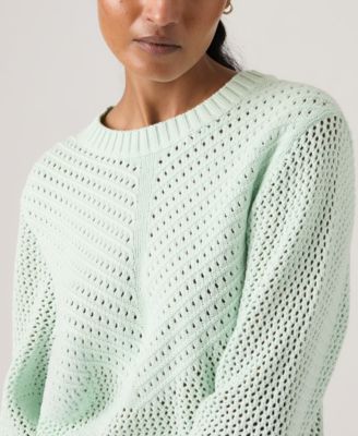 Women's Gaelle Long-Sleeve Crochet Pull-On Sweater
