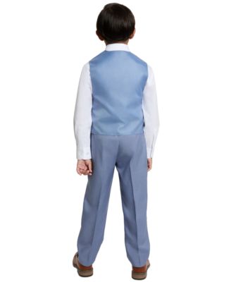 Boys' 4T-7 V-Neck Vest, Pants, Long-Sleeve Shirt and Tie, 4-Piece Set