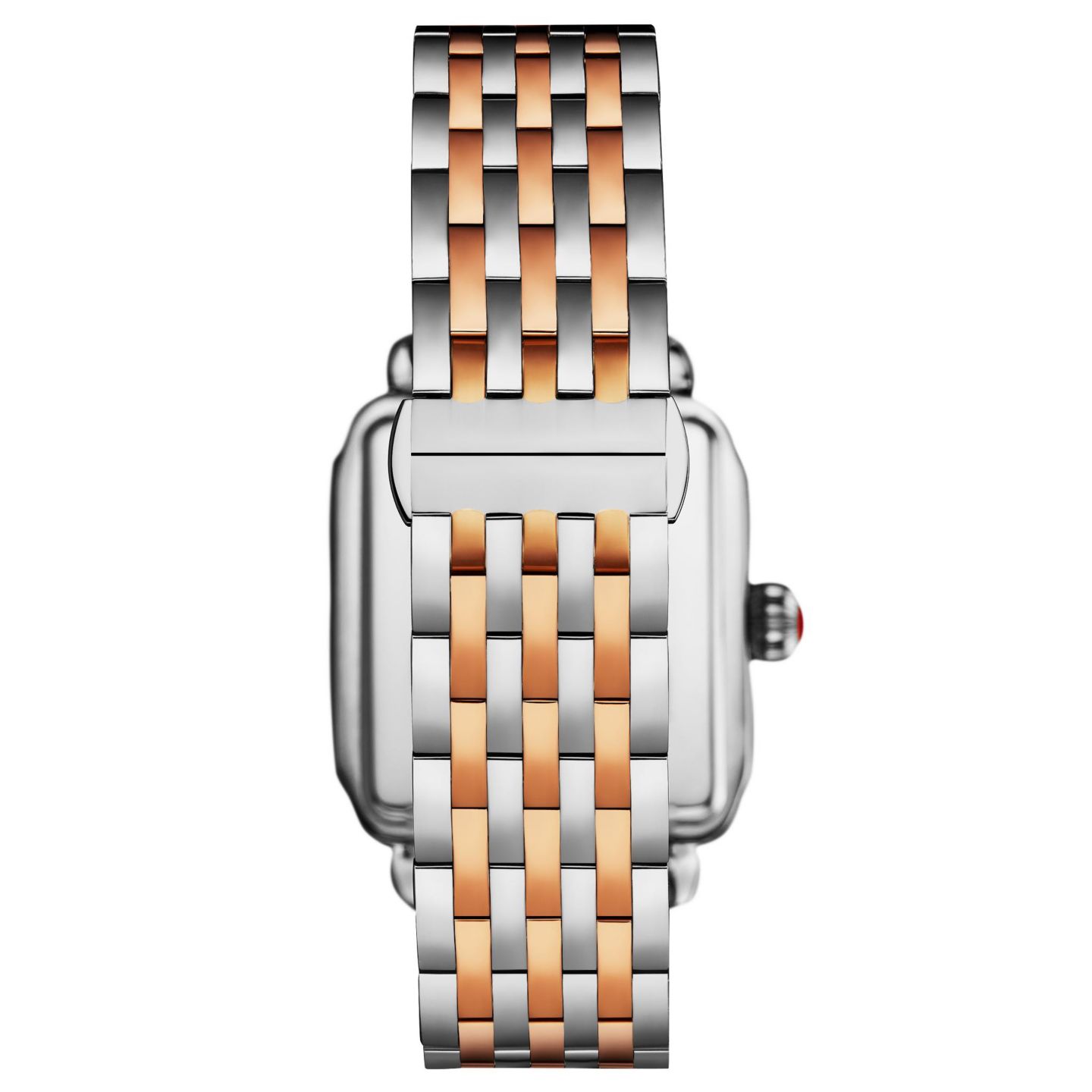 Женские часы Stuhrling Women s 4090 34mm Crystal-Accented Rectangular Stainless Steel Bracelet Watch with Mother-of-Pearl Dial, цвет: Розовый — фото 2