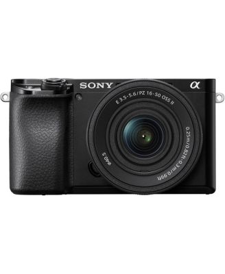 Alpha A6100 Mirrorless Digital Camera, with 16-50mm Lens  Bundle with Filter Kit, Bag, 64GB SD Card, Corel PC Software Pack