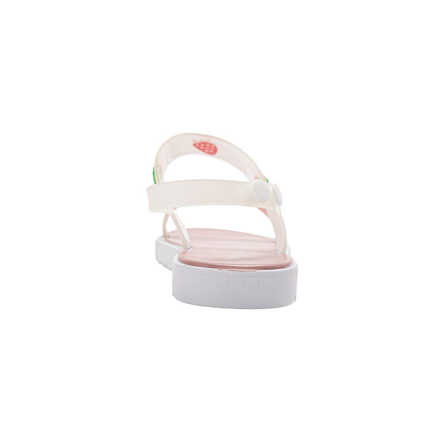 Сандалии Bebe PCU sandal with strawberry charms для девочек, цвет: Белый — фото 3