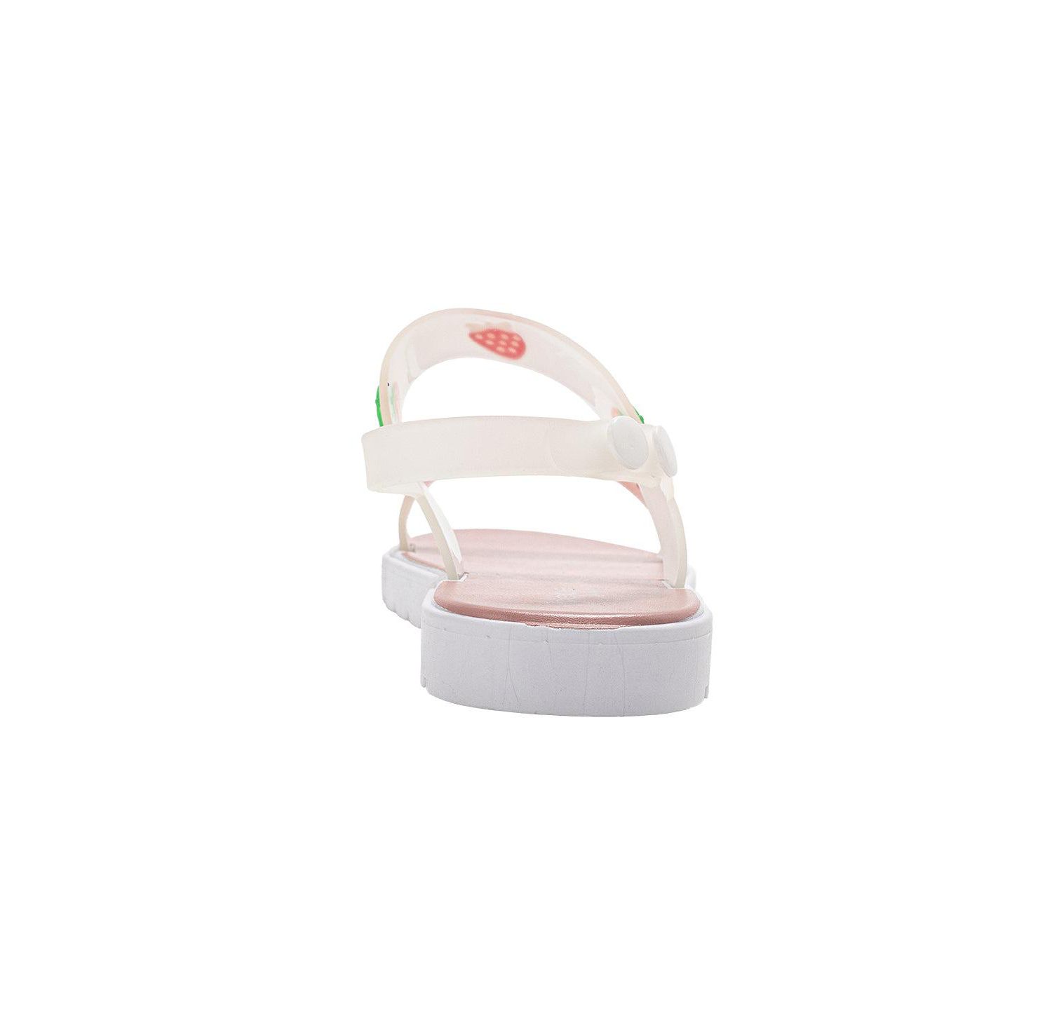 Girls PCU sandal with strawberry charms