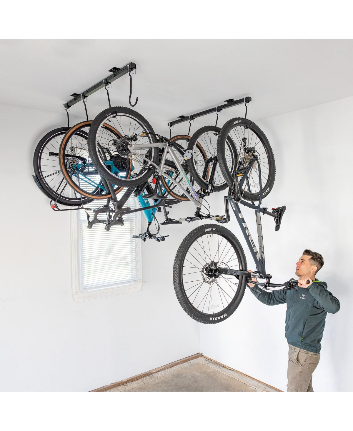 StoreYour G-Bike Ceiling | Adjustable Ceiling Storage System | Holds up to 8 Bikes