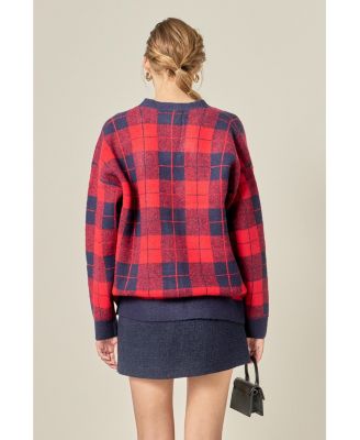 Women's Check Cardigan