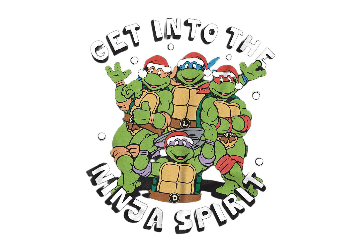 Мужская футболка Teenage Mutant Ninja Turtles Ninja Holiday Spirit, цвет: Тёмно-синий — фото 2