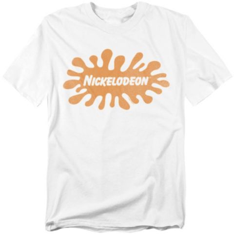 Мужская футболка Logovision Nickelodeon Brand Nick Retro Splat Logo, цвет: Белый