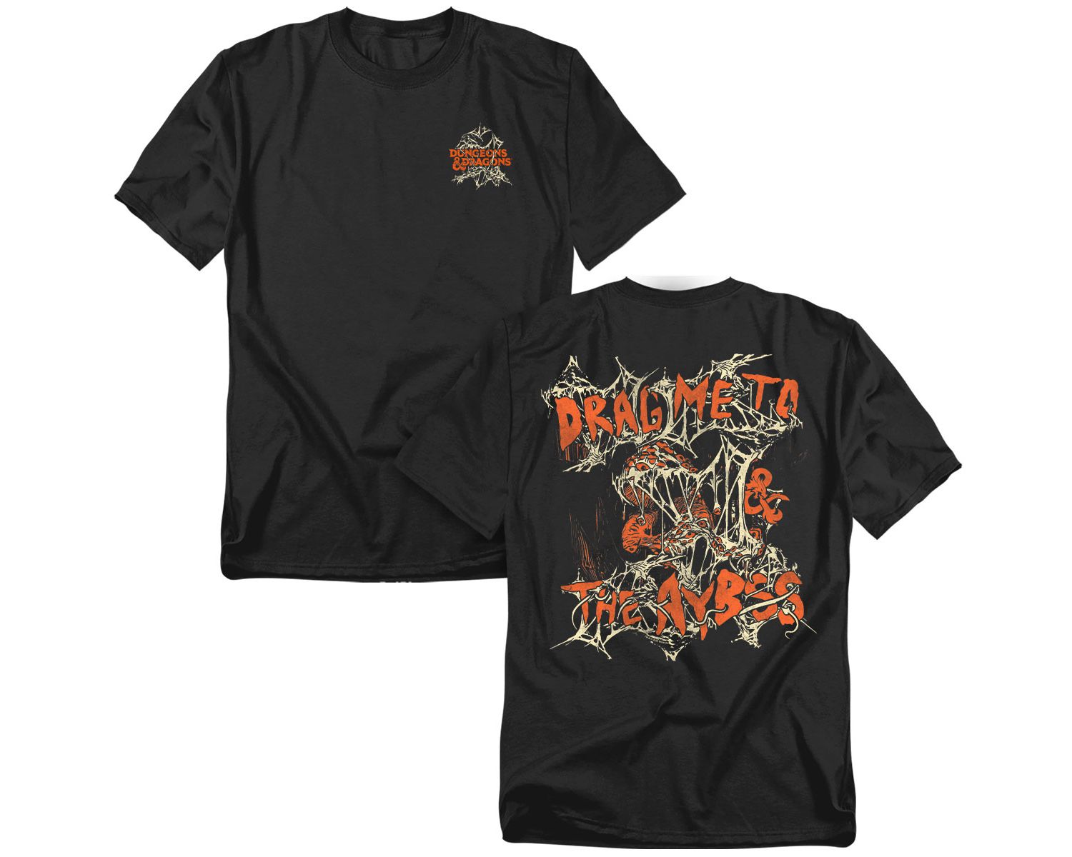 Men's Drag Me To The Abyss Front Back T-Shirt