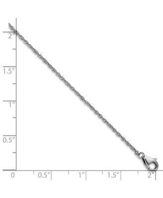 Solid 950 Platinum 1.1mm Singapore Chain Necklace 16-24 Inch Chain Necklace