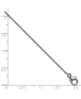 Solid 950 Platinum 0.7mm Sparkle-Cut Spiga Chain Necklace - 16-24 Inch