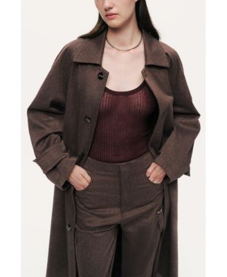 Women's Single-Breasted Trench Coat