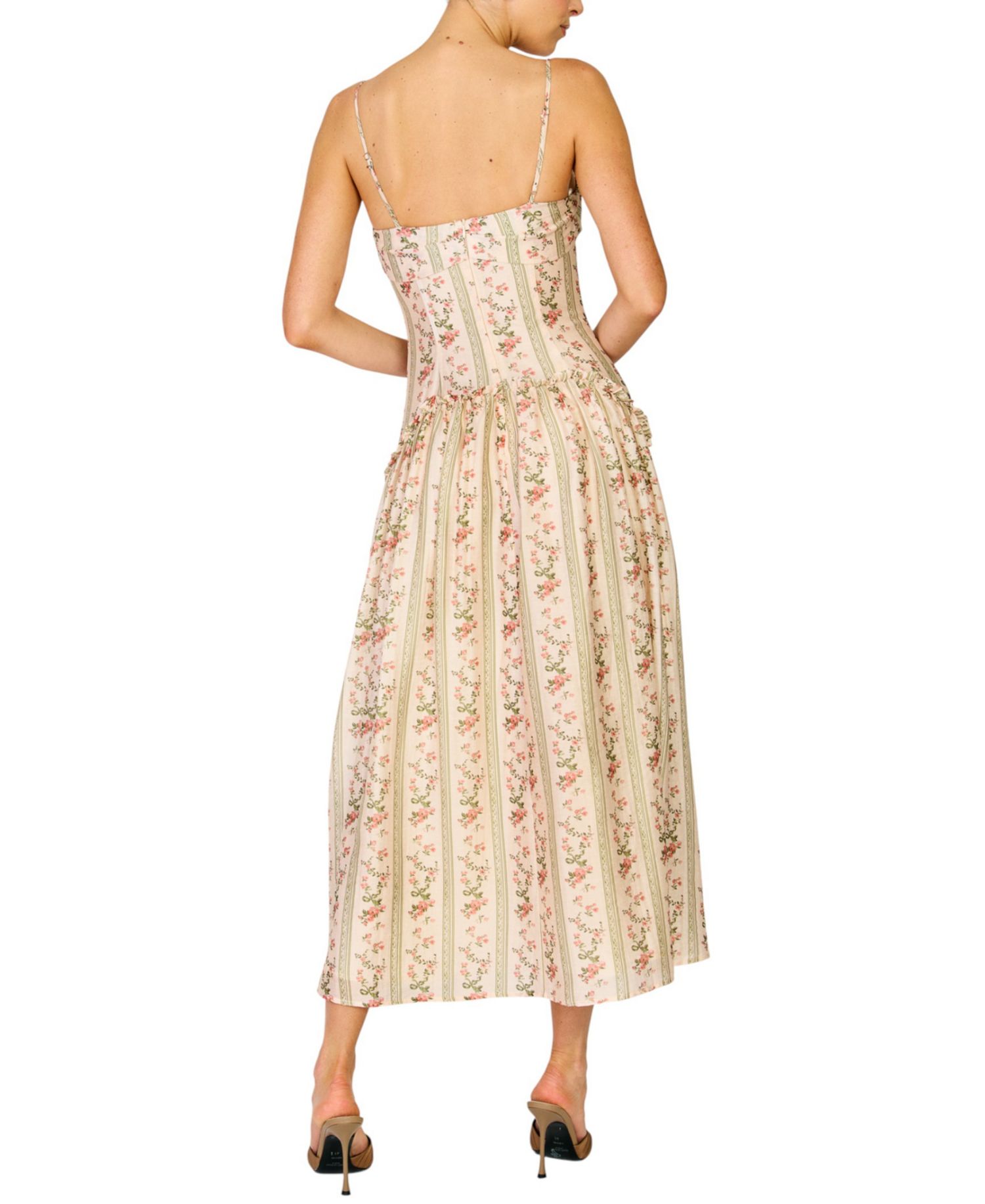 Women's Straight Neck Maxi Dress