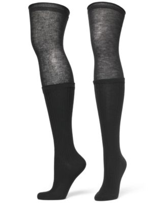 Women's Slouched Ribbed Over The Knee Socks