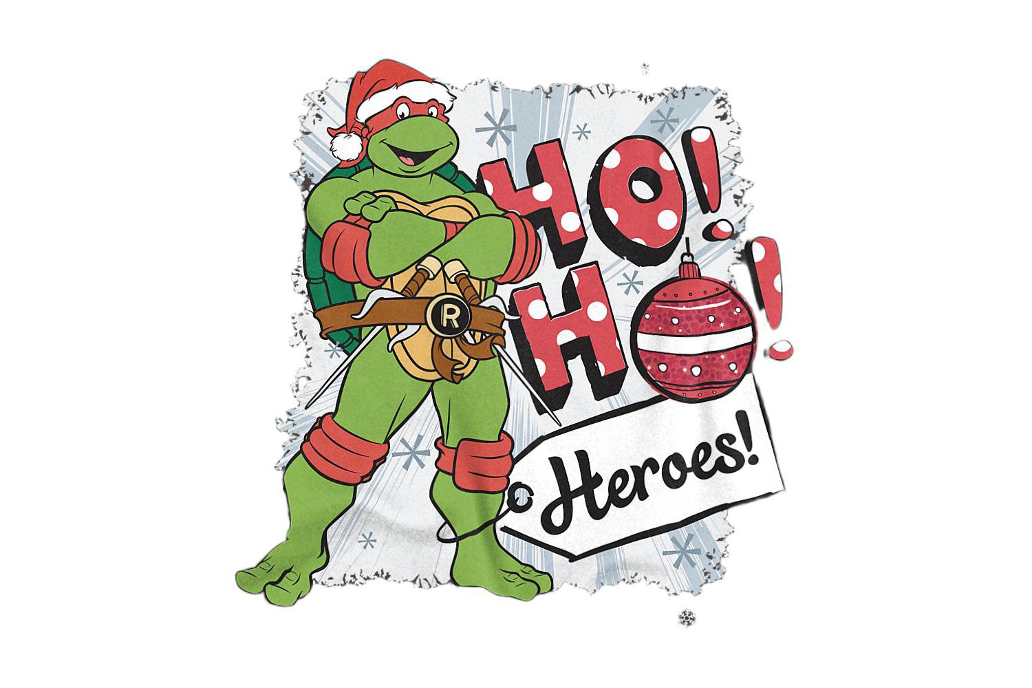 Big & Tall Raphael Heroes Christmas T-Shirt