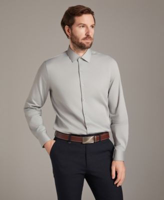Men's Sateen Slim-Fit Dress Shirt