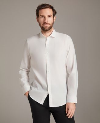 Men's Diamond Dobby Spread Collar Dress Shirt