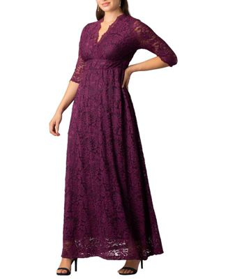 Women's Maria Lace A-Line Evening Gown with Pockets