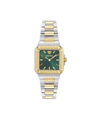 Women's Greca Edge Two Tone Bracelet Watch, 30x30mm