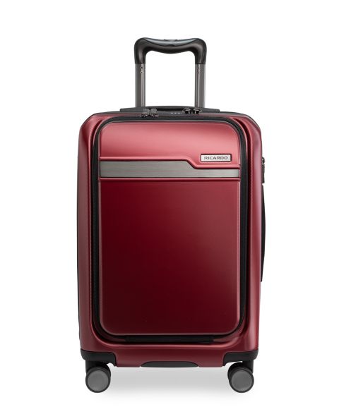 Чемодан Ricardo Palm Springs Collection Carry-On Spinner with FastAccess Front Pocket, цвет: Малиновый красный