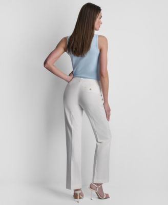 Petite Mid-Rise Modern Fit Flared Pants