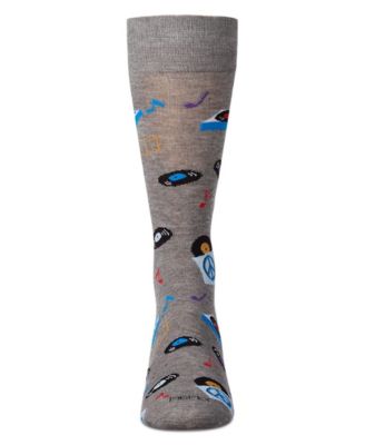 Men's Vinyl Tunes Novelty Crew Socks