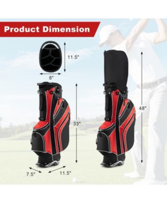 Lightweight Golf Stand Cart Bag with Shoulder Strap, Portable Carry Design