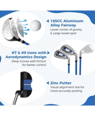 5-Piece Portable Junior Golf Club Set, 31", for Kids Ages 11